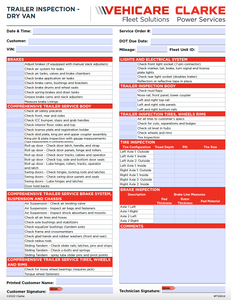 CVC316 | *NEW* Trailer Service Form - Pack of 100