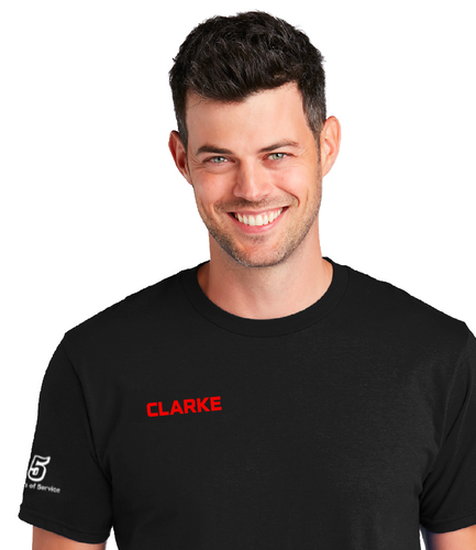 Clarke = 5 Year of Service Short Sleeve Tee