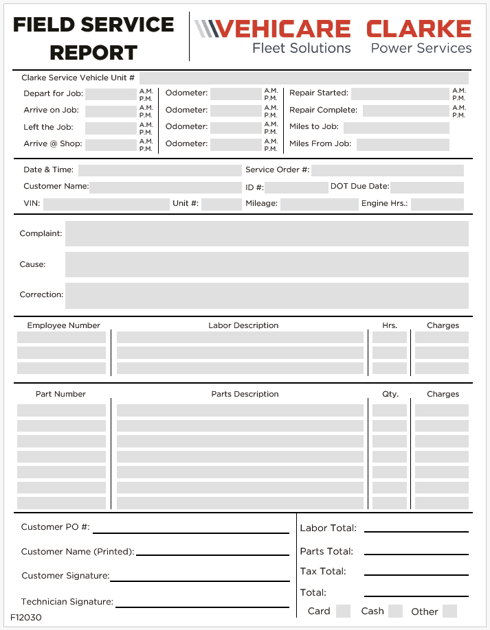 CVC317 | *NEW*Field Service Report