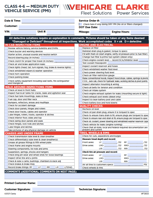 *Medium Duty Form*